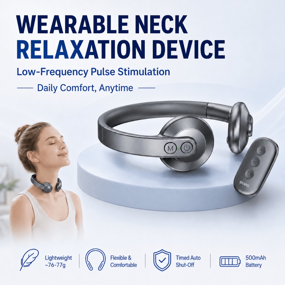 Smart Home Devices - Smart Sleep Aid Neck Massager,Low Frequency
