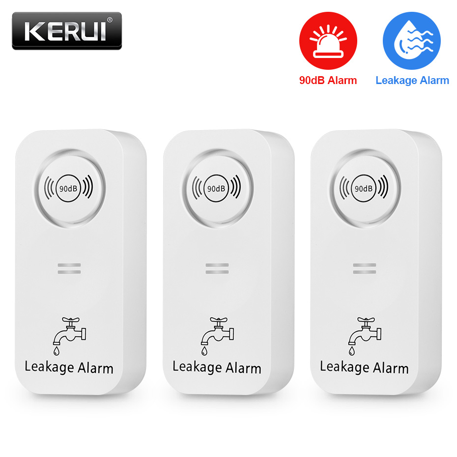 Wifi Water Leak Detector - KERUI Wireless Water Sensor 90dB Alarm