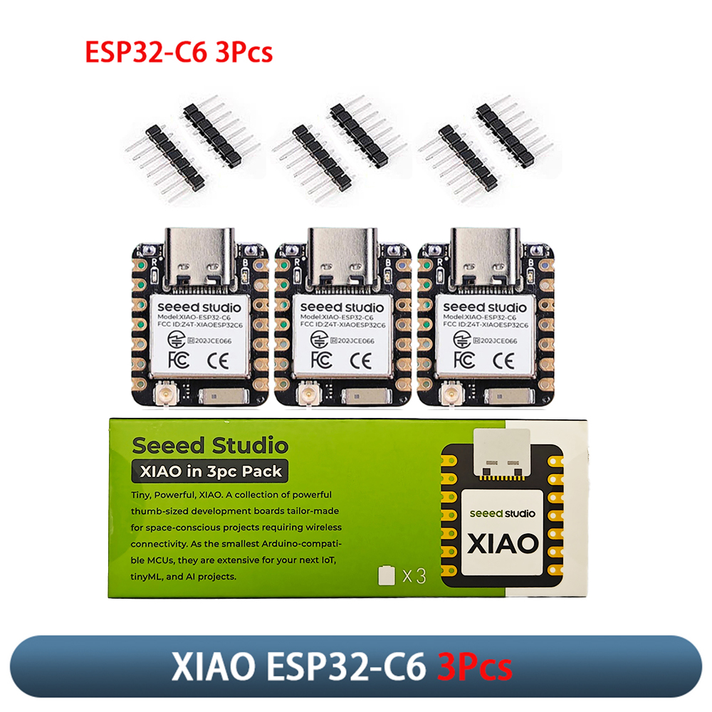 Smart Home Kit For Arduino - XIAO ESP32-C6 3Pcs Development Board Module
