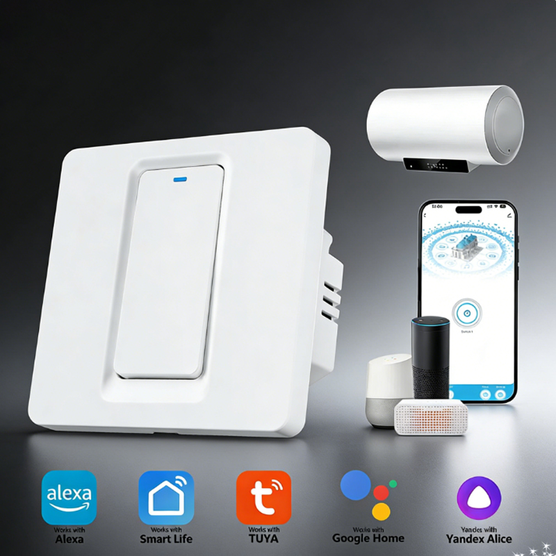 Smart Home Networking - Smart Water Heater Switch/WiFi&Bluetooth Touch Control