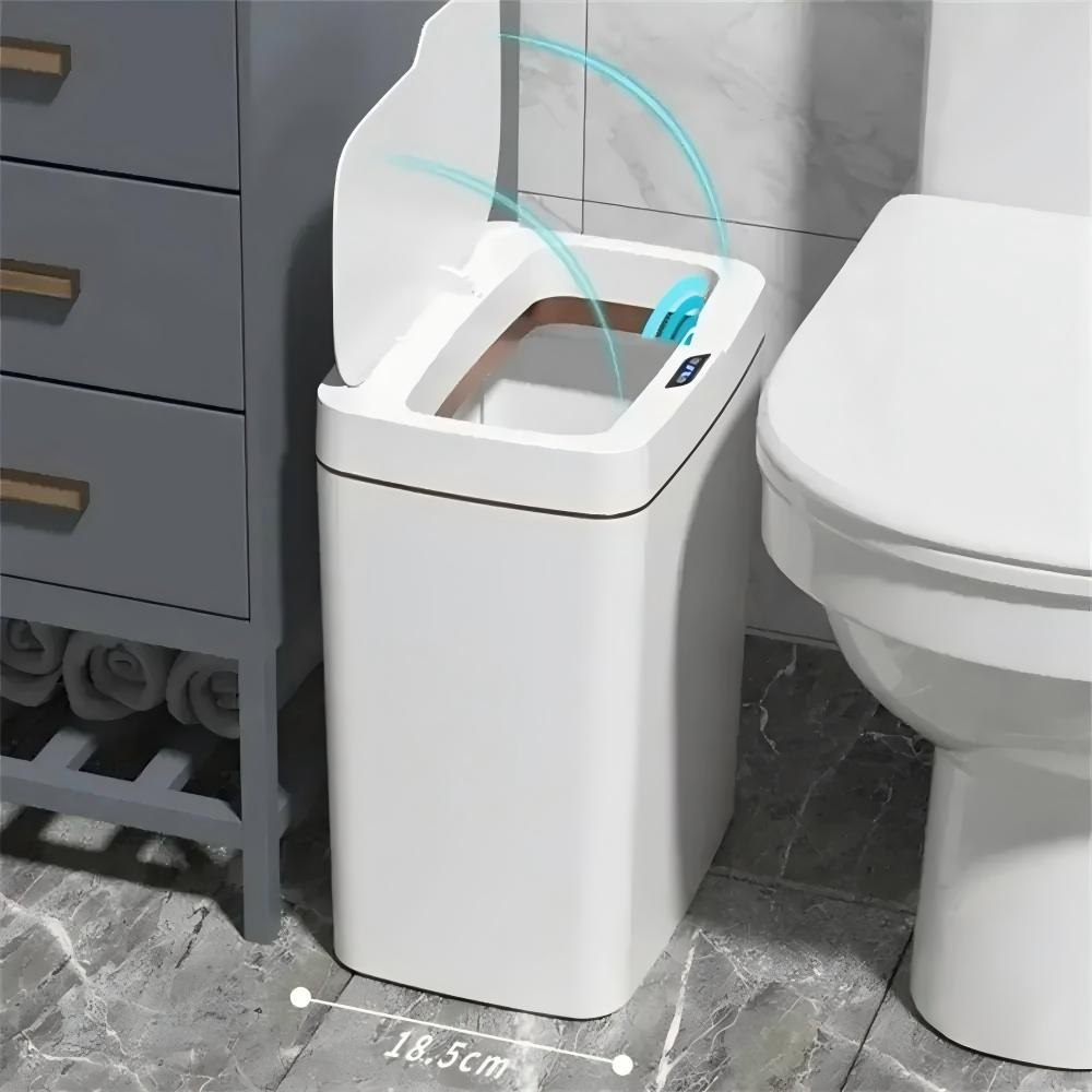 Smart Home Junkie - White Touchless 15L Smart Sensor Trash