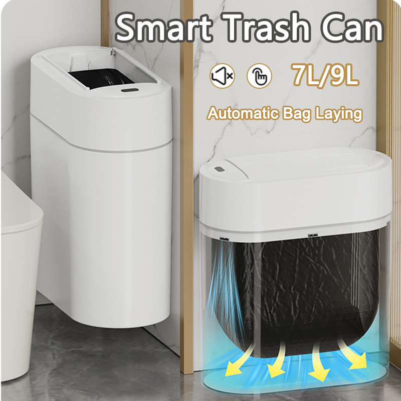Smart Home Junkie - 9L Two-way Automatic Bagging Adsorption Rubbish