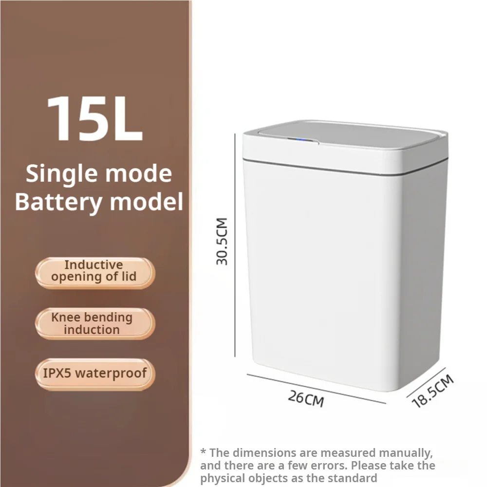 Smart Home Junkie - Smart Bathroom Trash Can Automatic Bagging