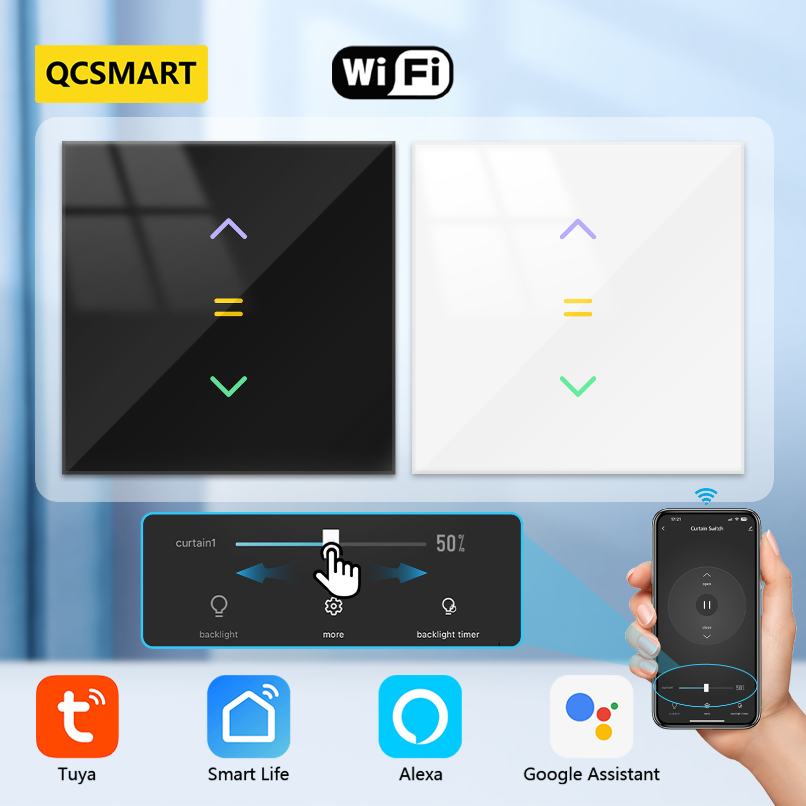 Smart Home Windows App - QCSMART Tuya Smart Life App Curtain