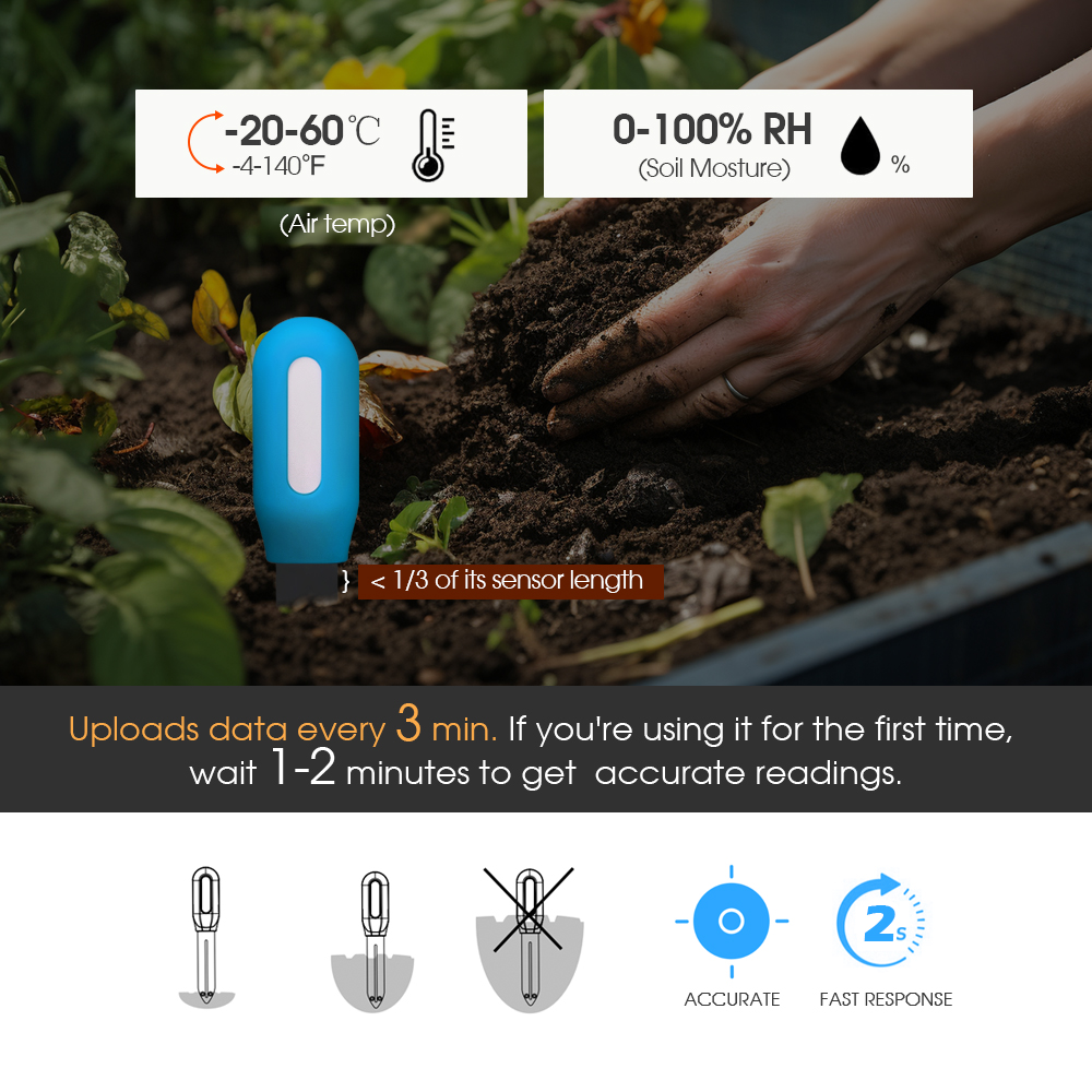 Smart Zigbee Soil Sensor for H - Smart Home Devices recension och pris