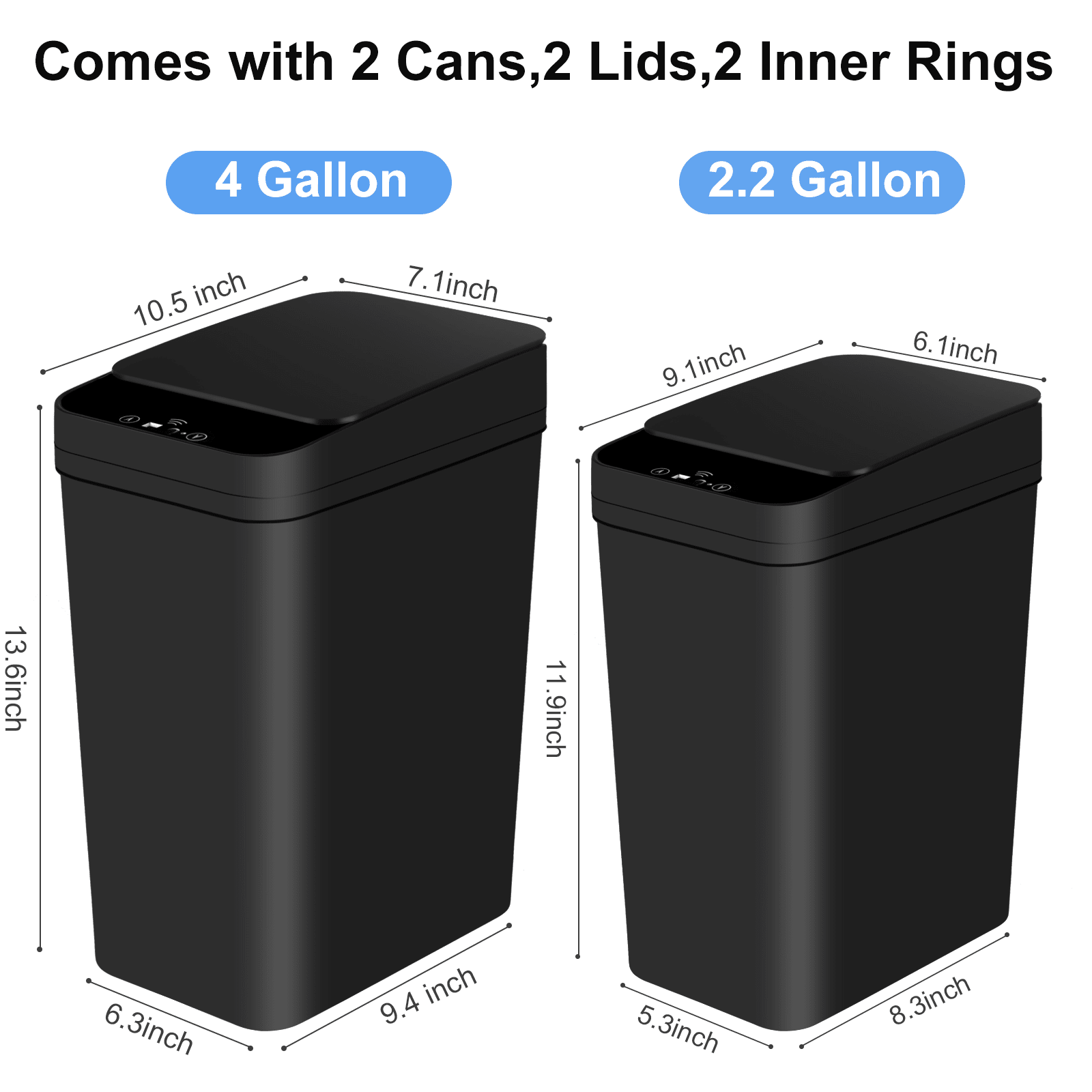 2 Pack 2.2 Gal & 4 Gal Bathroo - Smart Home Junkie recension och pris