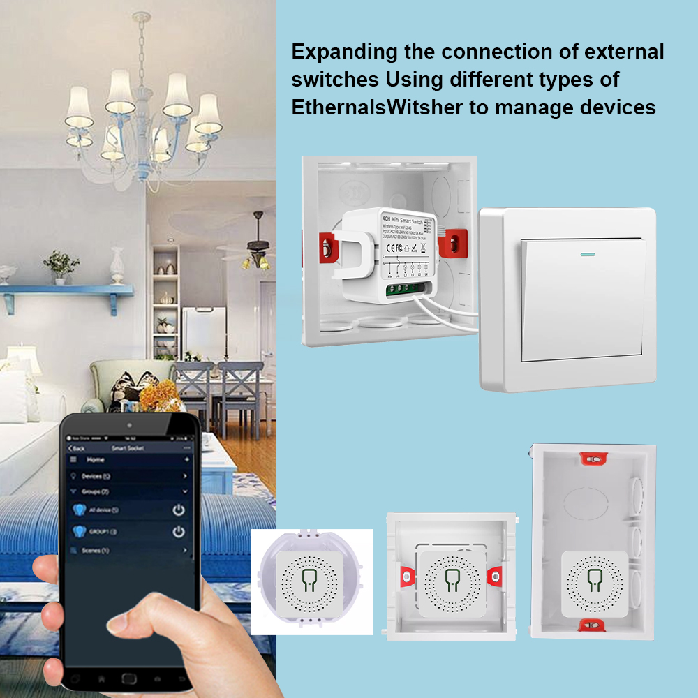 Tuya WiFi Smart Switch 1/2/3/4 - Smart Home Networking recension och pris