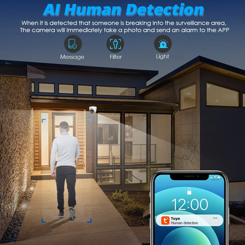 6MP POE Camera 6MP Outdoor Sma - Smart Home Windows App recension och pris