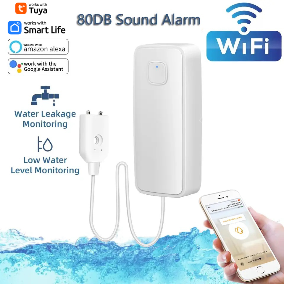 Tuya WiFi Smart Water Leak Sen - Wifi Water Leak Detector recension och pris