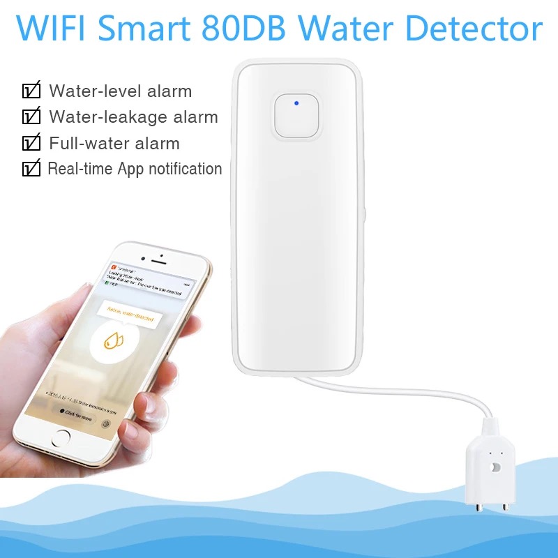 Tuya WiFi Smart Water Leak Sen - Wifi Water Leak Detector recension och pris
