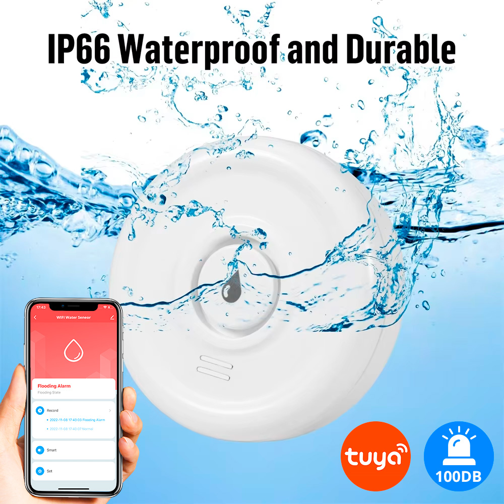 KERUI Tuya Smart Life WiFi Wat - Wifi Water Leak Detector recension och pris