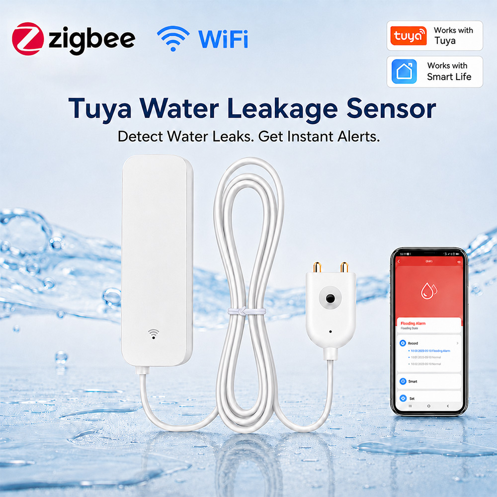 ZigBee WiFi Water Leak Sensor  - Wifi Water Leak Detector recension och pris