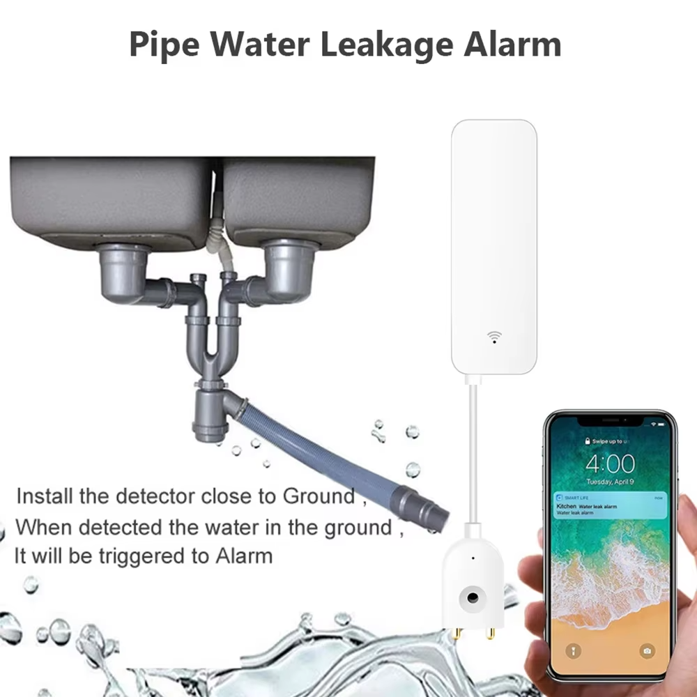 ZigBee WiFi Water Leak Sensor  - Wifi Water Leak Detector recension och pris