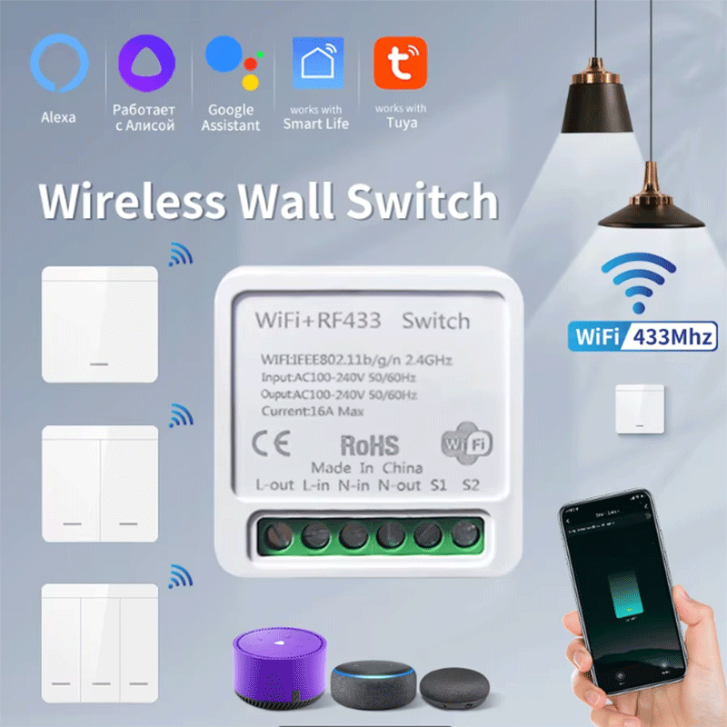 Tuya WiFi Smart Light Switch S - Smart Home Networking recension och pris