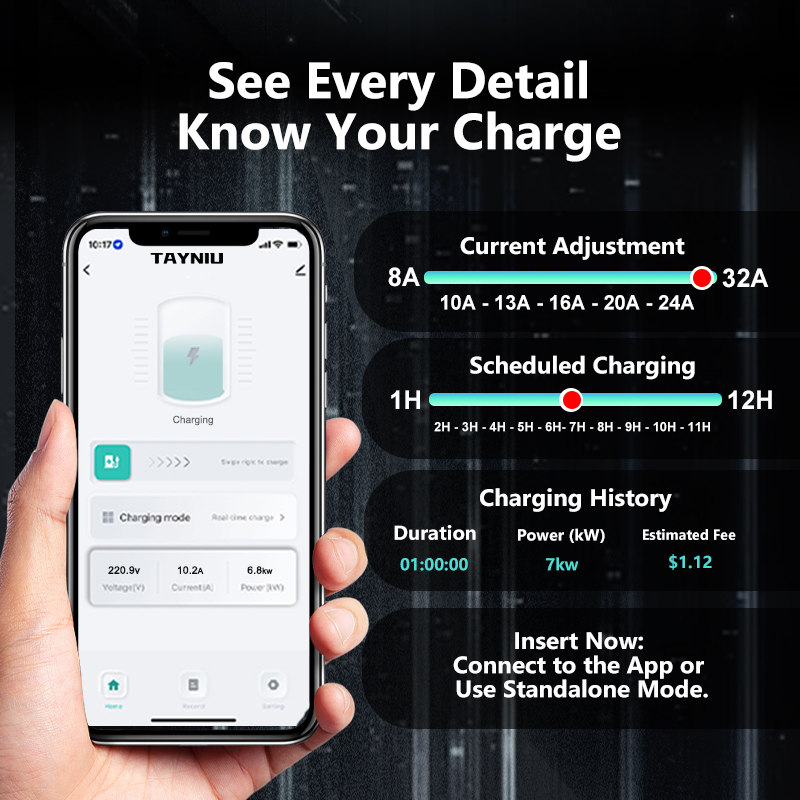 TAYNIU Portable EV Charger 3.5 - Smart Home Ac recension och pris