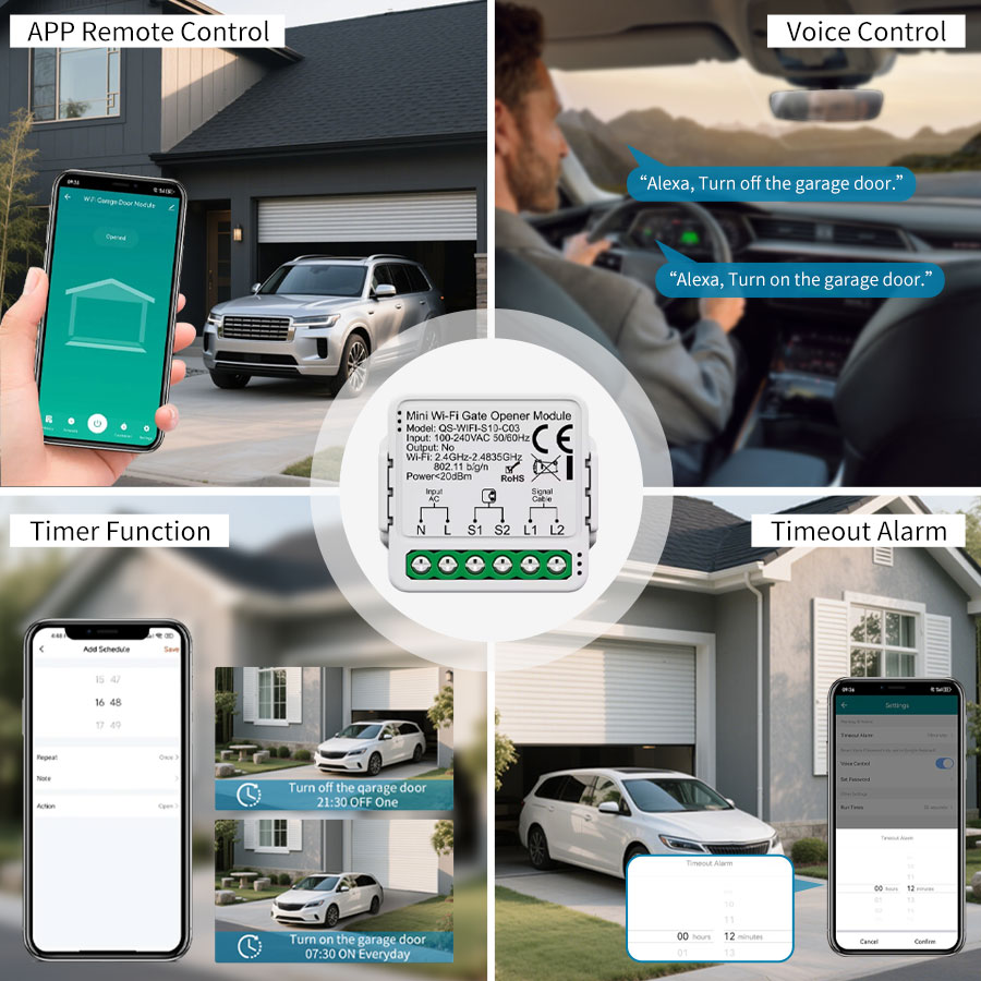 Tuya Smart WiFi or Zigbee Gara - Smart Home Networking recension och pris