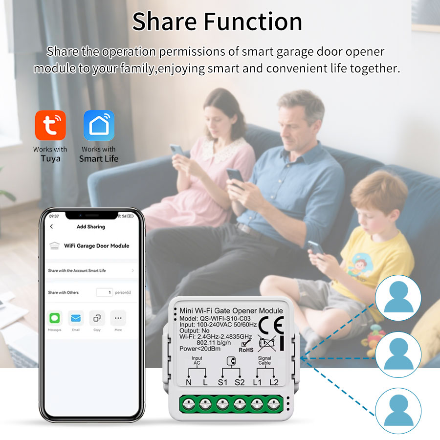 Tuya Smart WiFi or Zigbee Gara - Smart Home Networking recension och pris