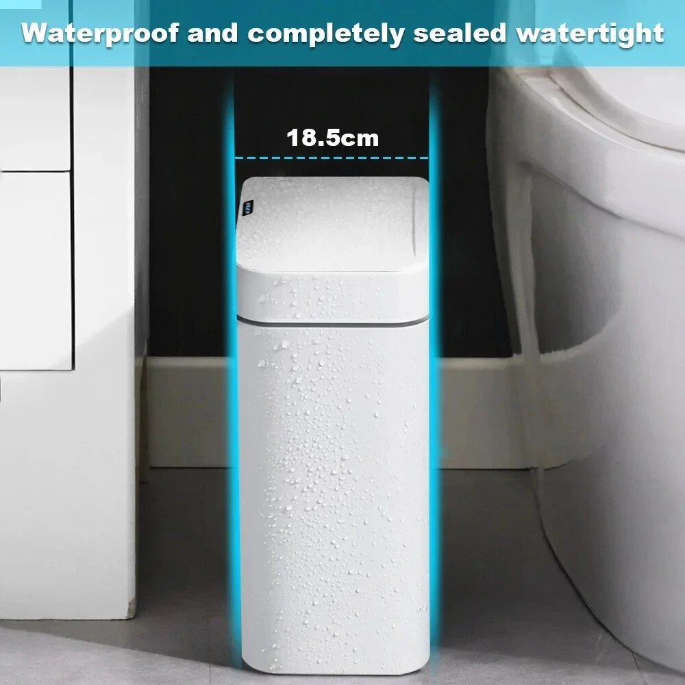 Smart Bathroom Trash Can Autom - Smart Home Junkie recension och pris