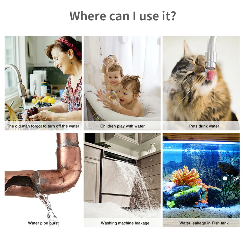 Tuya WiFi Zigbee Water Sensor  - Wifi Water Leak Detector recension och pris