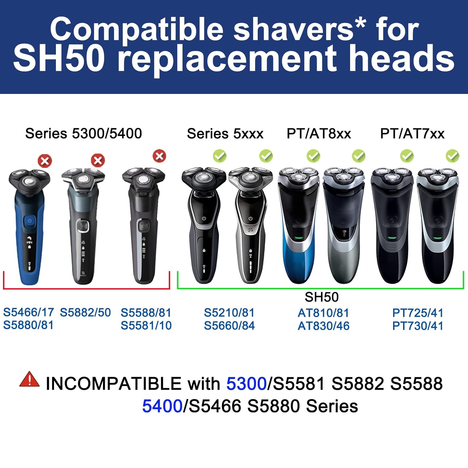 SH50/52 Replacement Heads Comp - Smart Home Philips recension och pris