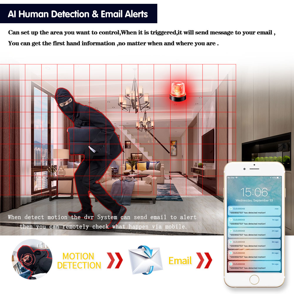 4K 8MP Security CCTV DVR Smart - Smart Home Microsoft recension och pris