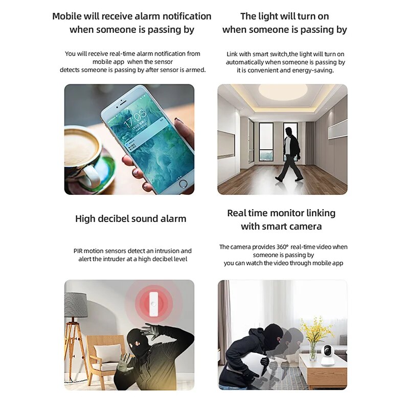 Tuya WiFi Zigbee PIR Motion Se - Smart Home Networking recension och pris