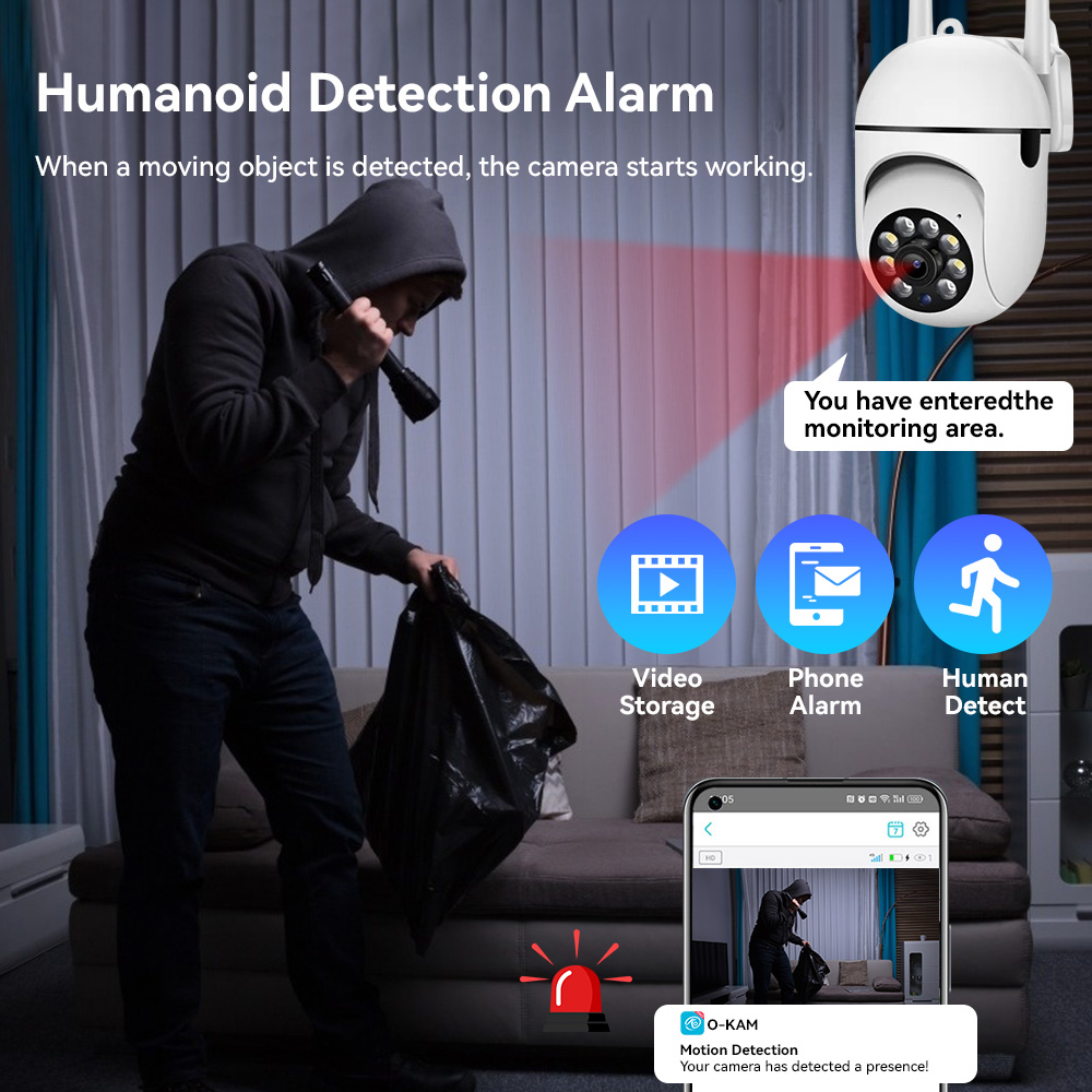 8MP 2.4G Wifi IP CCTV Camera C - Smart Home Windows App recension och pris