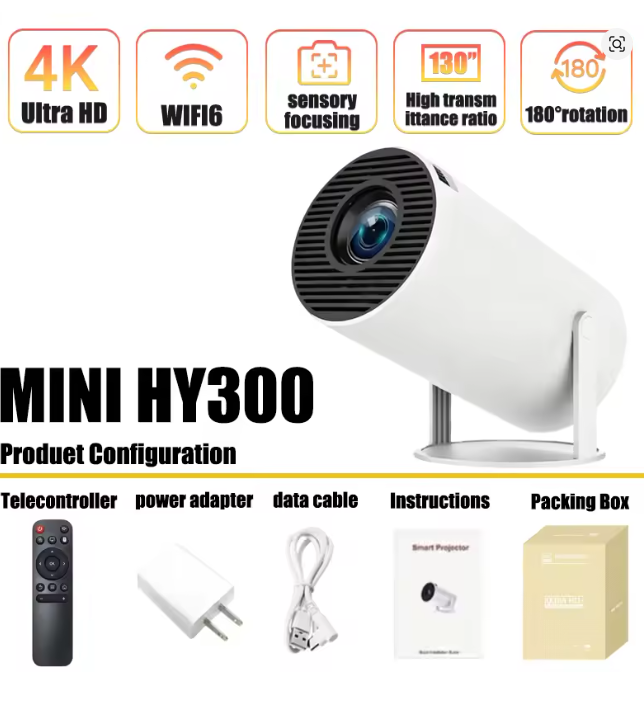 Mini HY300 Portable Projector  - Smart Home Retrofit recension och pris