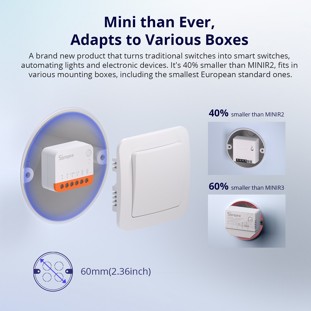 Sonoff Mini R4 Extreme Wifi Sm - Smart Home Networking recension och pris